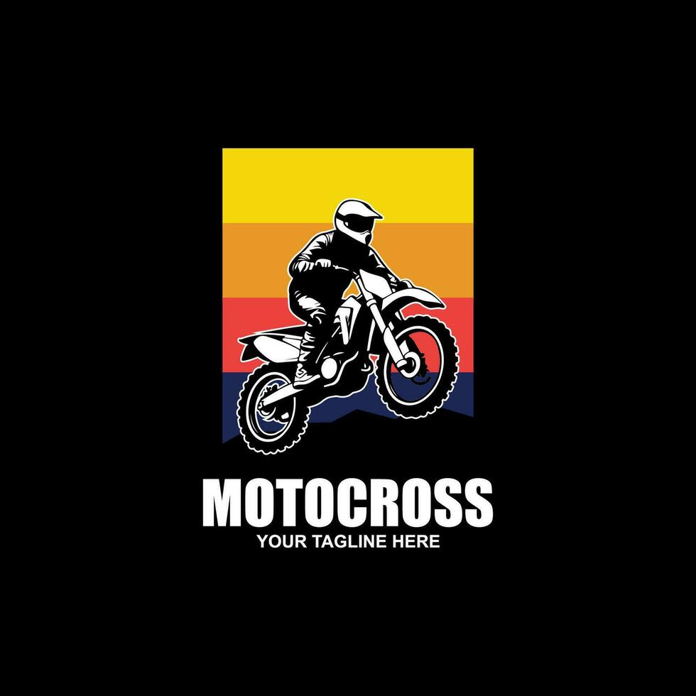 Motocross-Logo-Vektor vektor