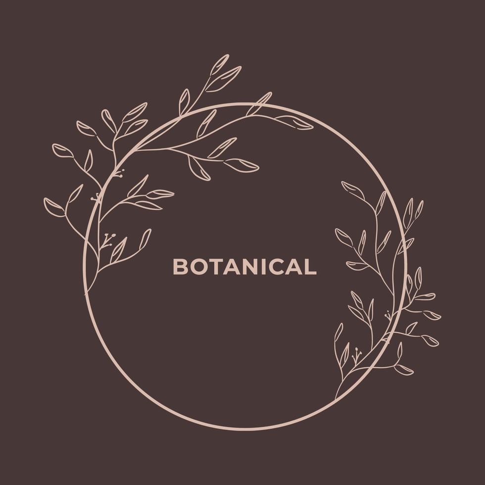 Botanischer Beauty-Produkt-Logo-Design-Vektor, Branding, Shop, Illustration vektor