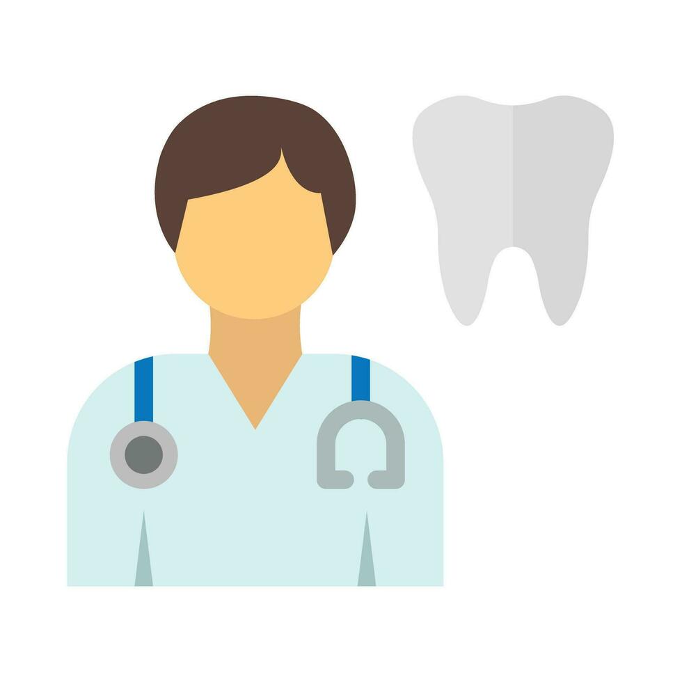 Zahnarzt Vektor eben Symbol zum persönlich und kommerziell verwenden.
