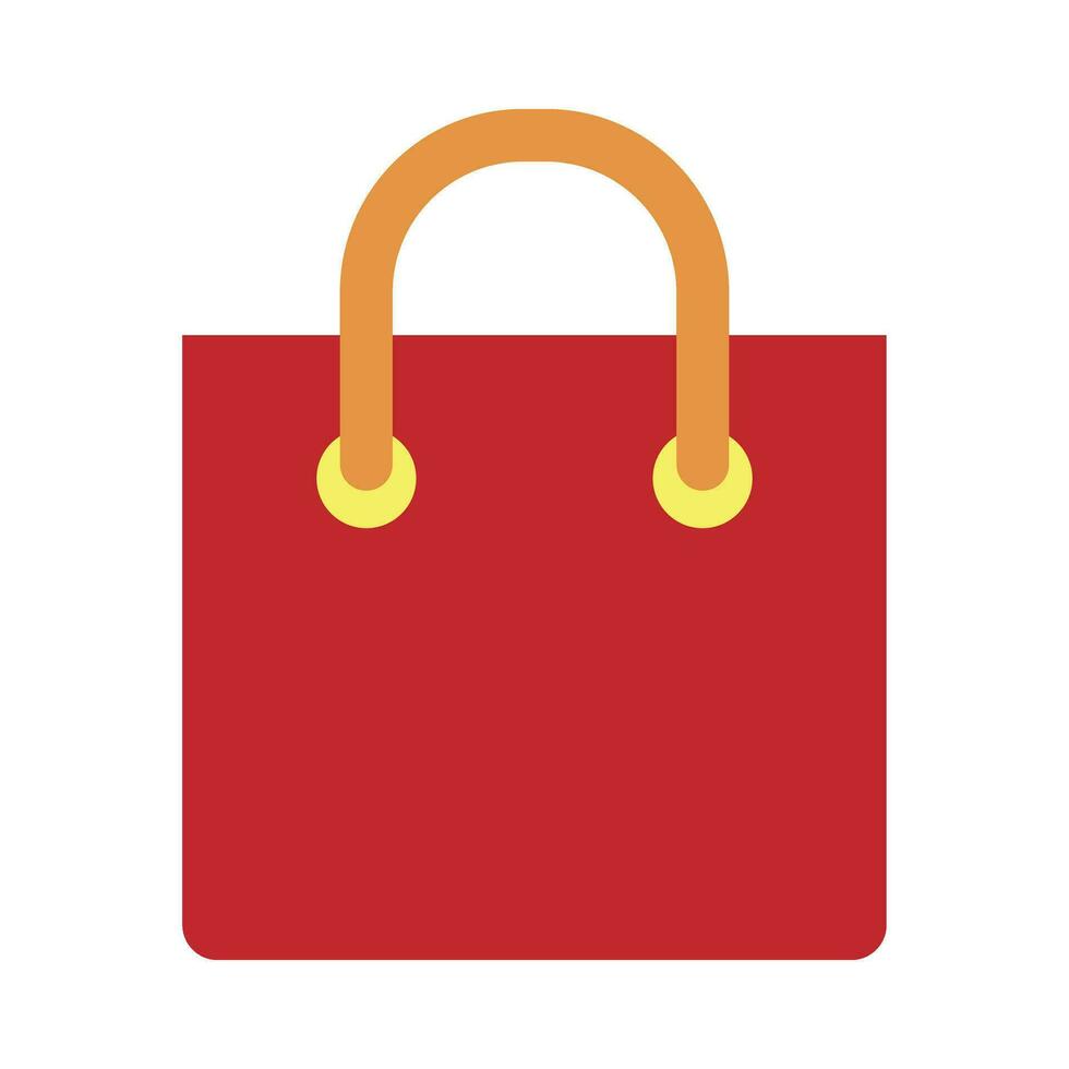 Einkaufen Tasche Vektor eben Symbol zum persönlich und kommerziell verwenden.