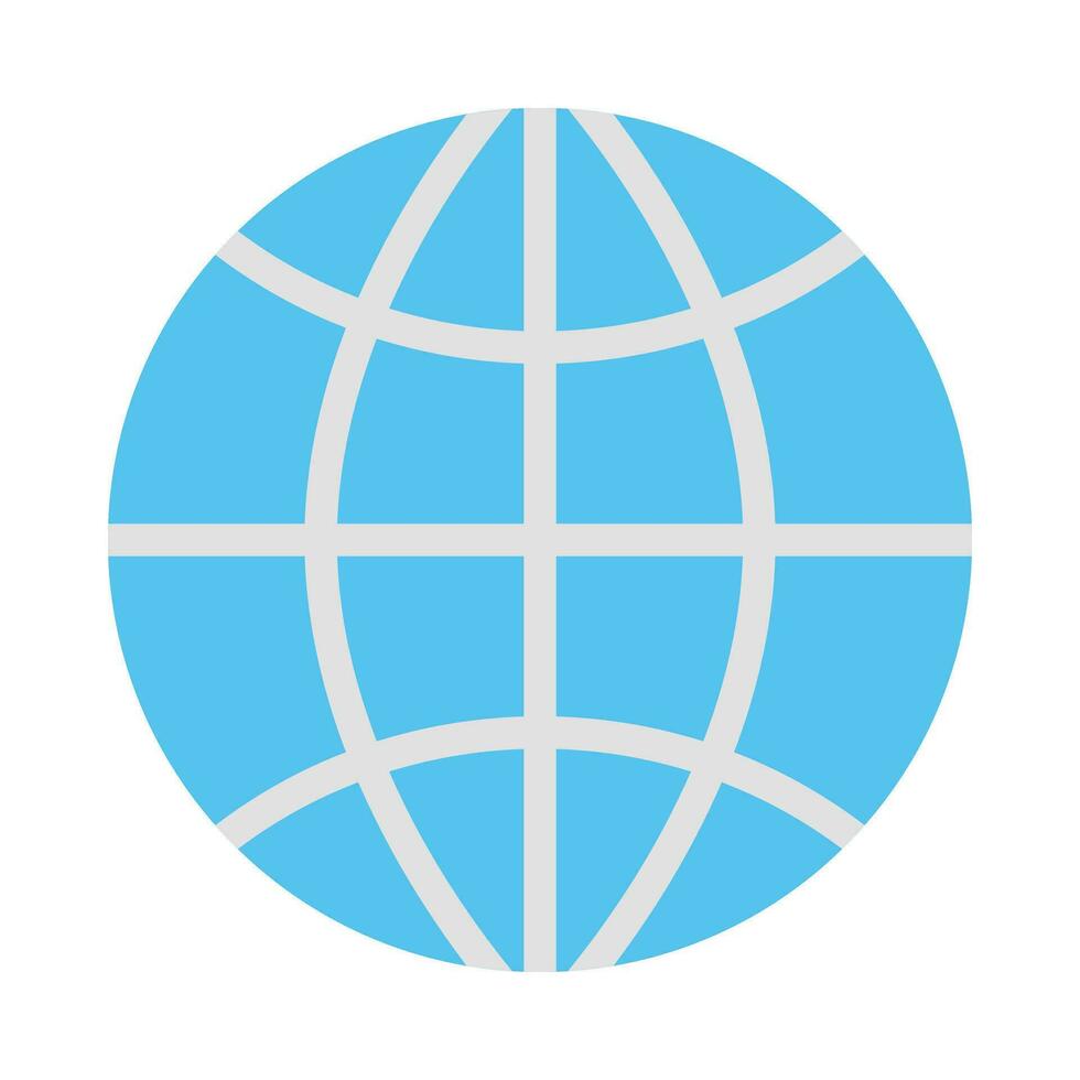 geo Globus Vektor eben Symbol zum persönlich und kommerziell verwenden.