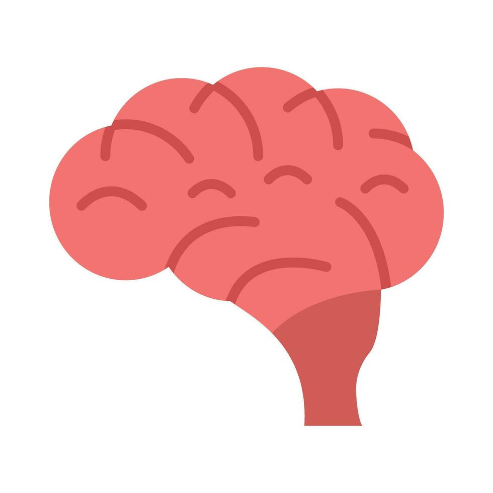 Gehirn Vektor eben Symbol zum persönlich und kommerziell verwenden.