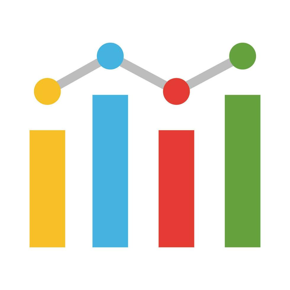 Statistiken Vektor eben Symbol zum persönlich und kommerziell verwenden.