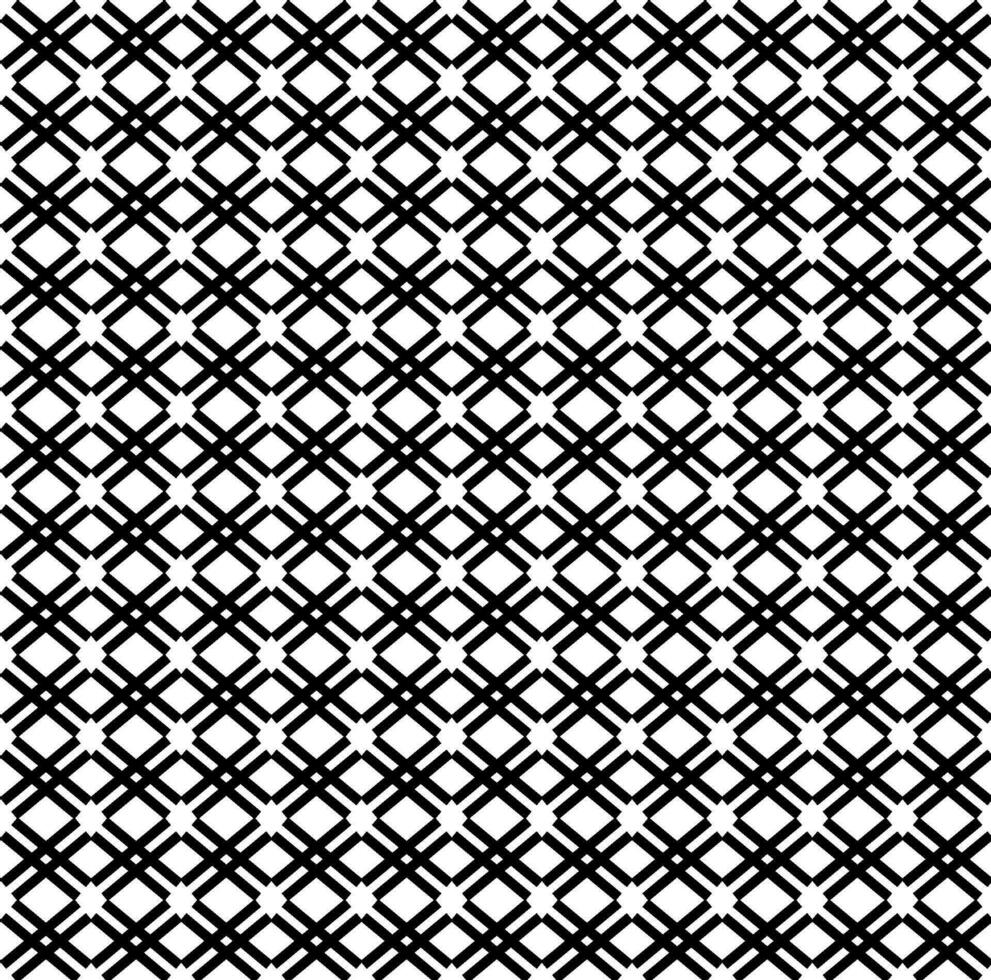 vektor, sömlös, geometrisk textur i de form av svart rader och fyrkanter på en vit bakgrund vektor