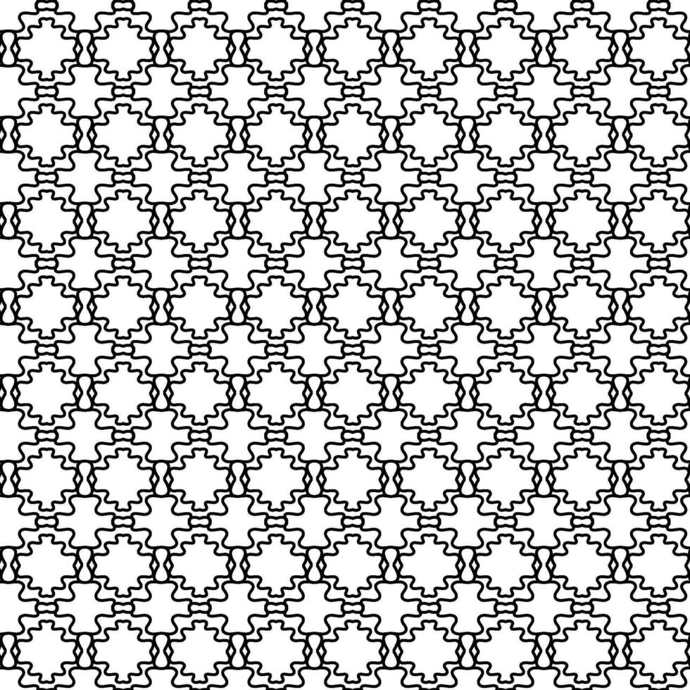 Vektor abstrakt geometrisch Textur im das bilden von ein Original schwarz Muster auf ein Weiß Hintergrund