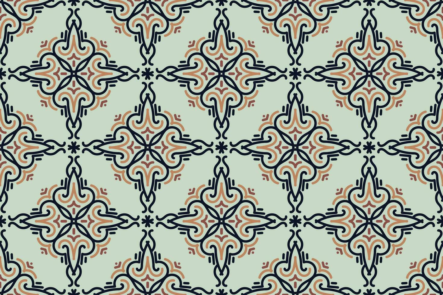 dekorativ sömlös mönster ornament i traditionell arabiska, marockanska, turkiska stil. årgång abstrakt blommig bakgrund textur. modern minimal etiketter. premie design begrepp vektor