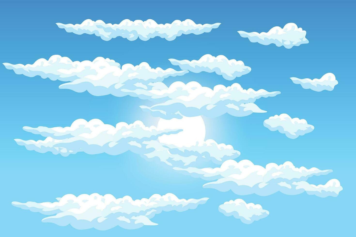 Himmel Wolke Hintergrund Design Illustration Vorlage Vektor Dekor Banner und Poster