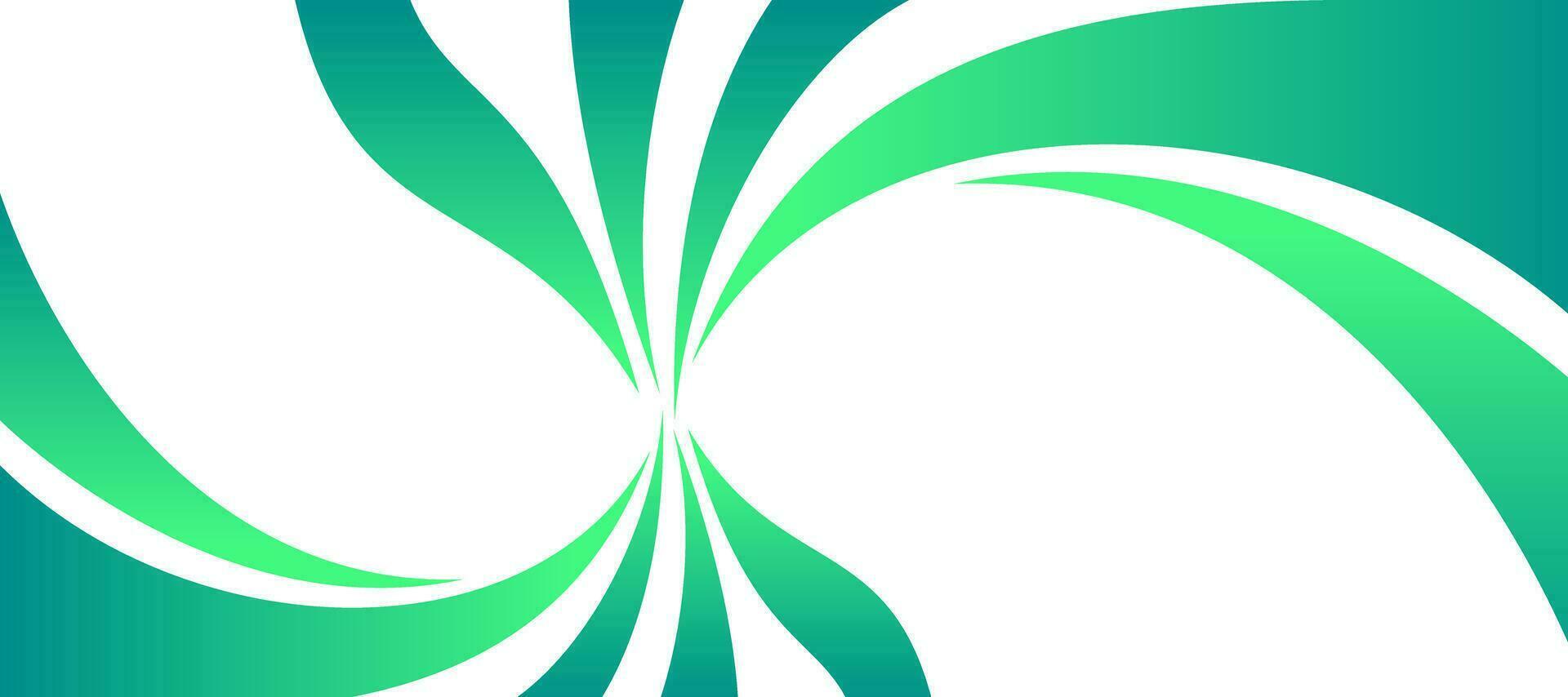 grön lutning cirkulär kurva vågor baner broschyr flygblad design bakgrund vektor