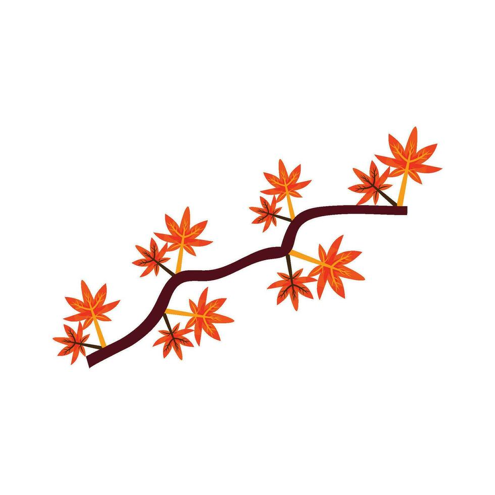 Ahorn Herbst Dekoration vektor
