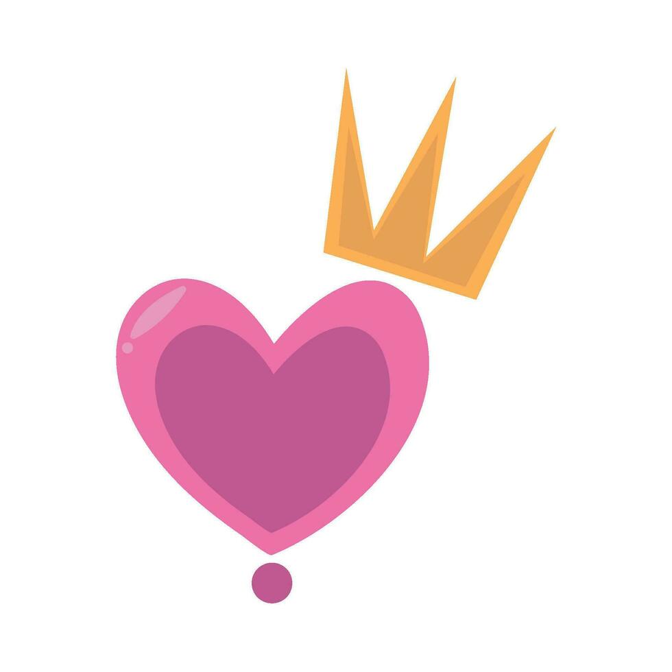 krona i kärlek illustration vektor