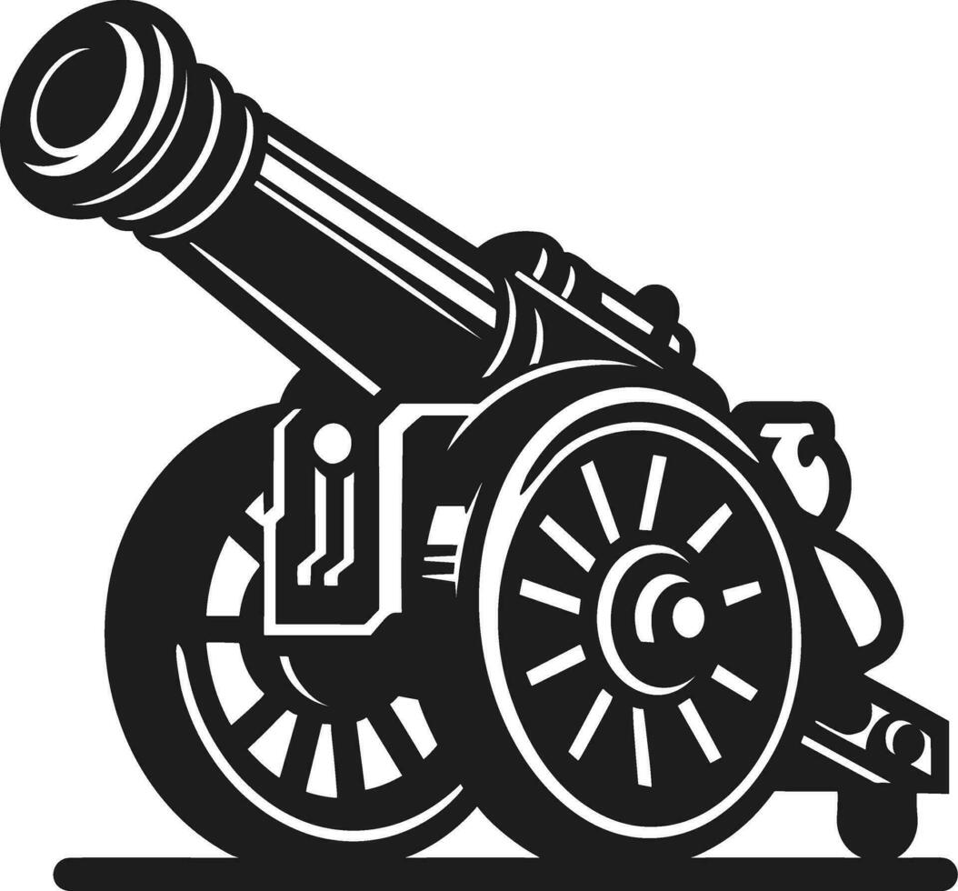 Kanone schwer Artillerie vektor