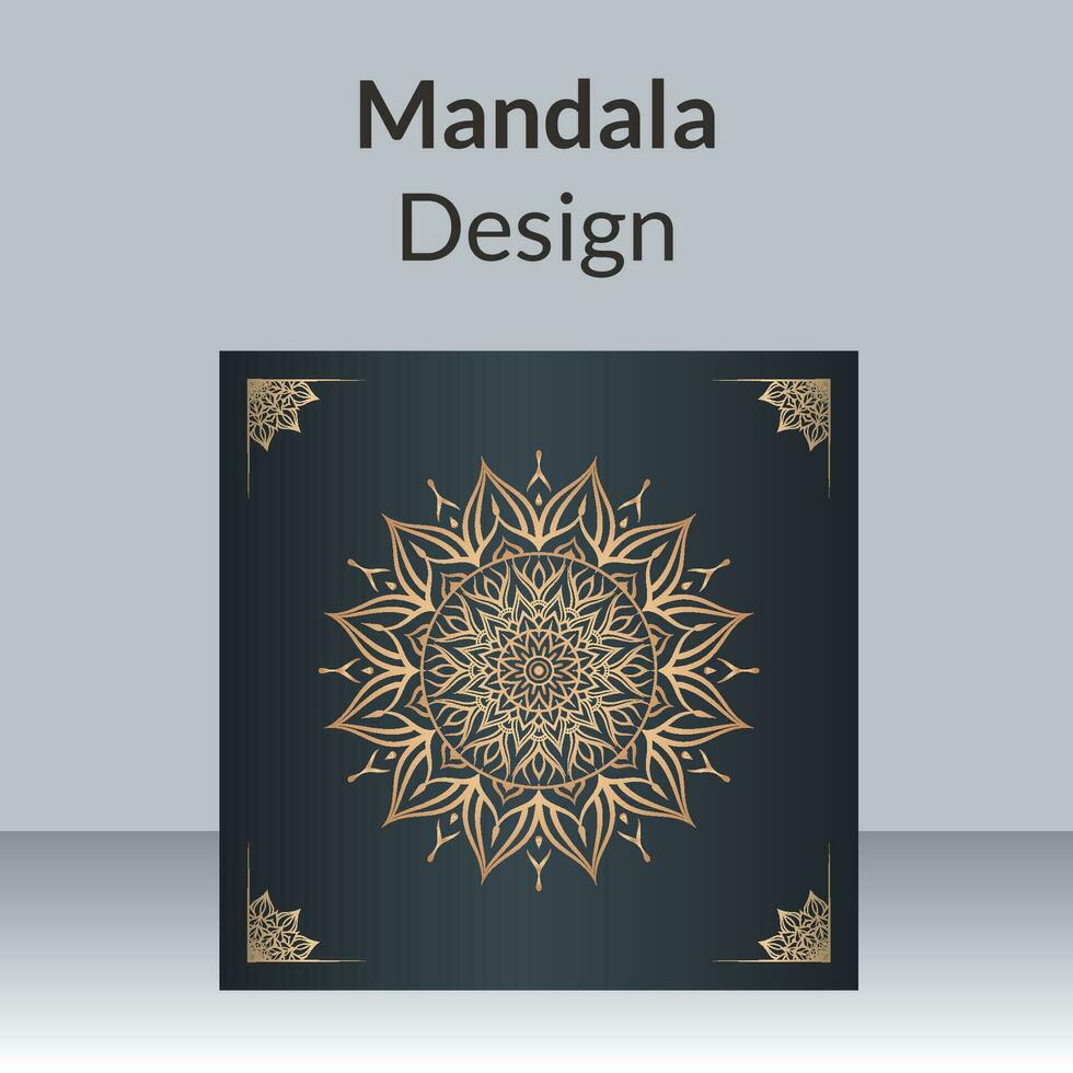 vektor mandala design för inbjudan kort