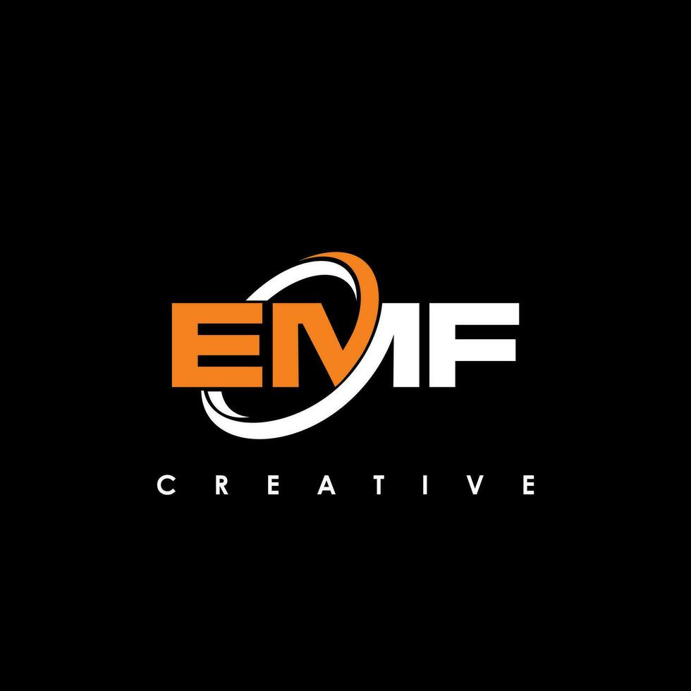 emf Brief Initiale Logo Design Vorlage Vektor Illustration