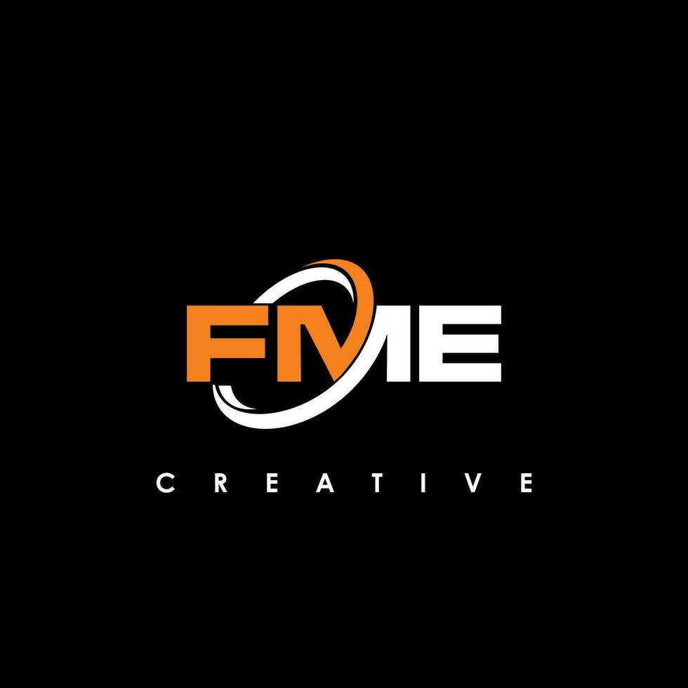 fme Brief Initiale Logo Design Vorlage Vektor Illustration