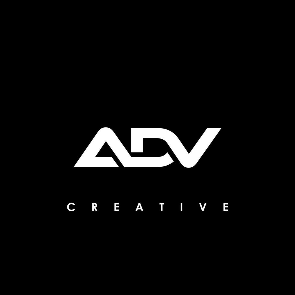 adv Brief Initiale Logo Design Vorlage Vektor Illustration