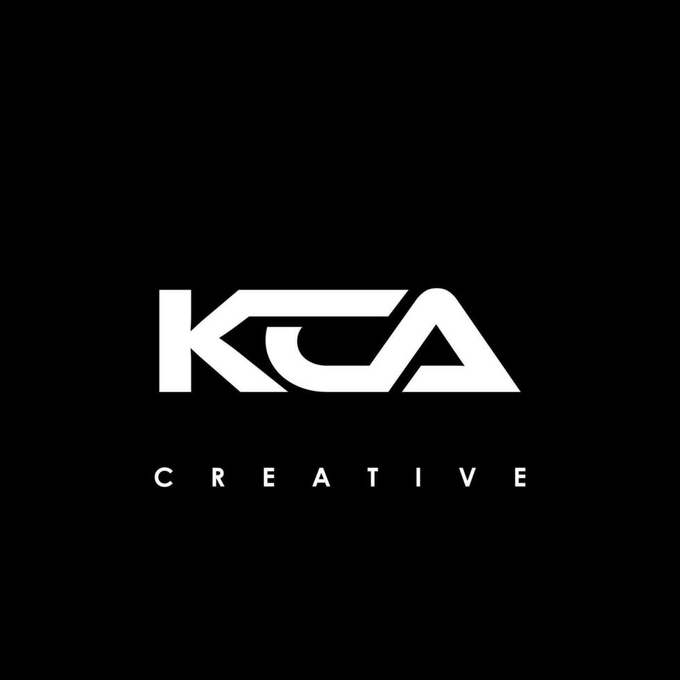 kca brev första logotyp design mall vektor illustration