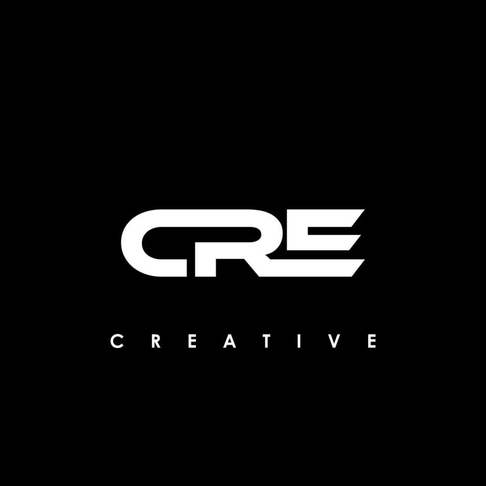 cre brev första logotyp design mall vektor illustration