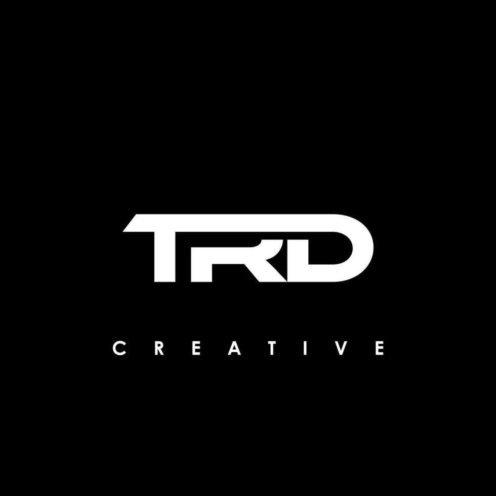 trd Brief Initiale Logo Design Vorlage Vektor Illustration