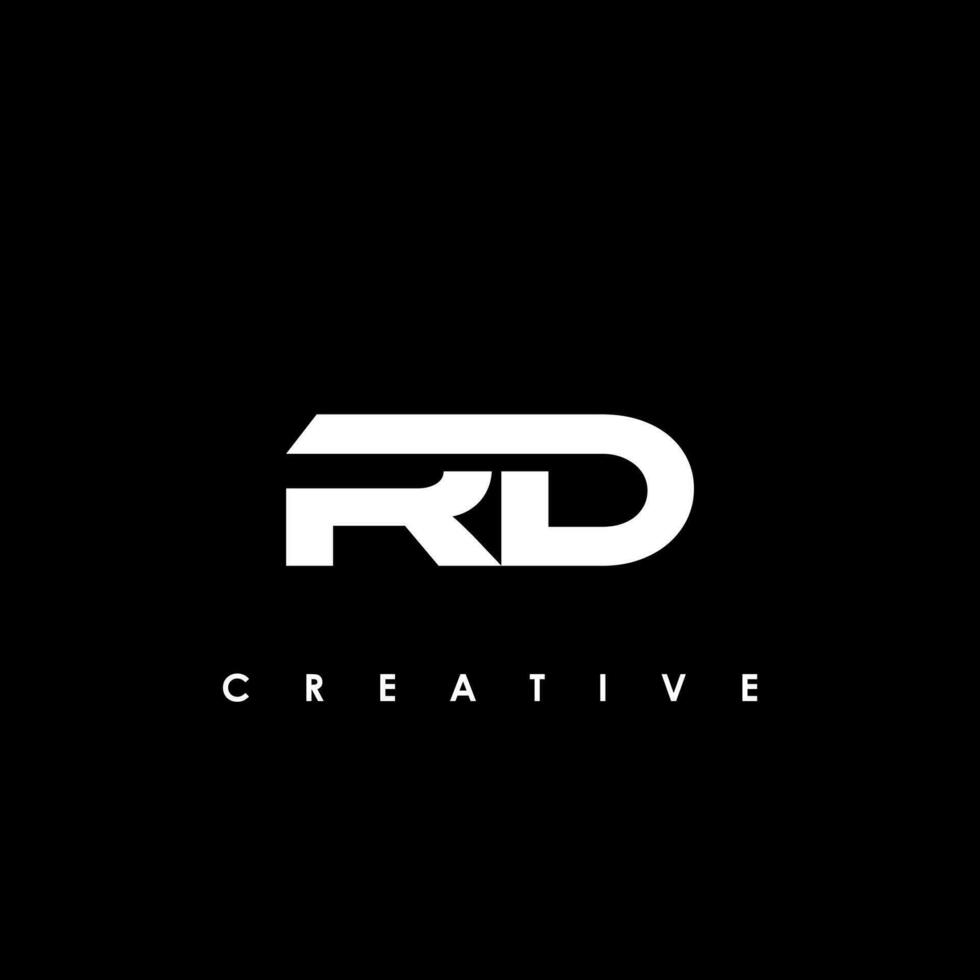 rd Brief Initiale Logo Design Vorlage Vektor Illustration
