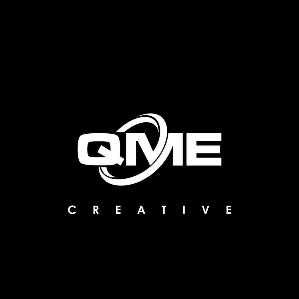 qme Brief Initiale Logo Design Vorlage Vektor Illustration