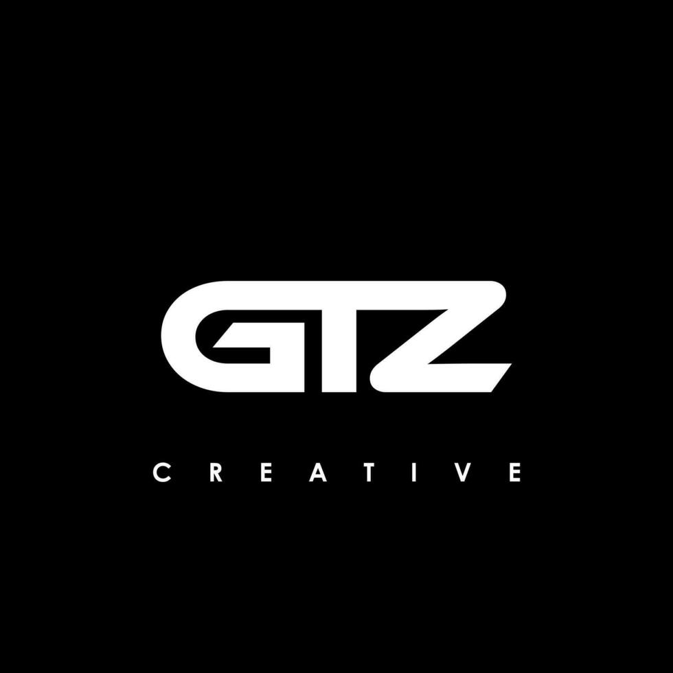 gtz Brief Initiale Logo Design Vorlage Vektor Illustration