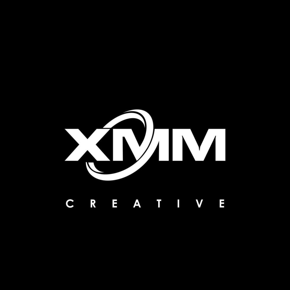 xmm brev första logotyp design mall vektor illustration