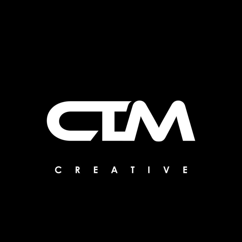 ctm brev första logotyp design mall vektor illustration