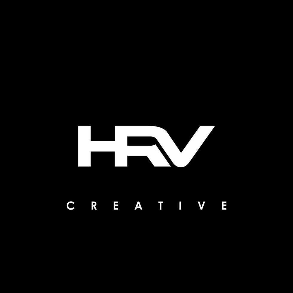 hrv Brief Initiale Logo Design Vorlage Vektor Illustration
