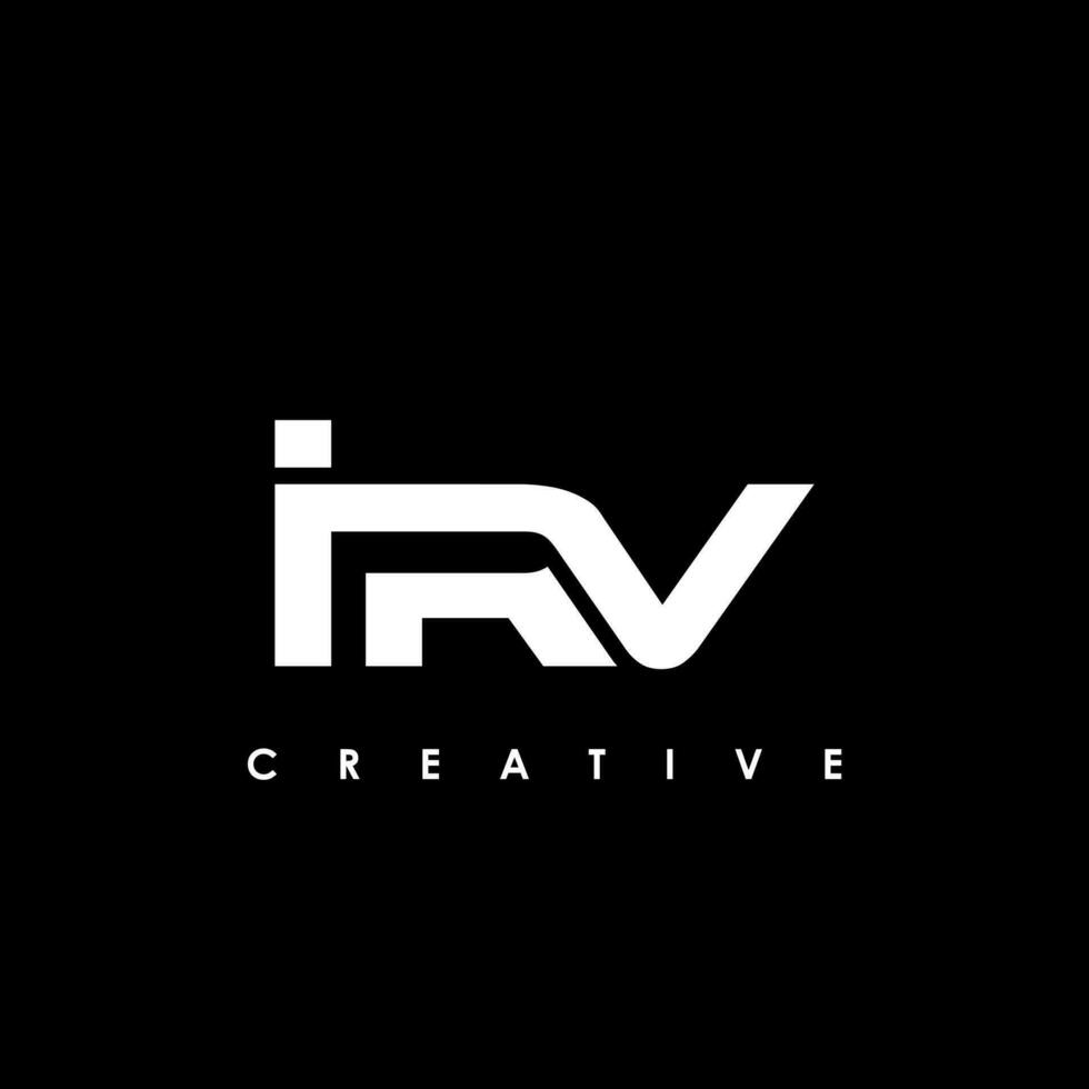 irv Brief Initiale Logo Design Vorlage Vektor Illustration