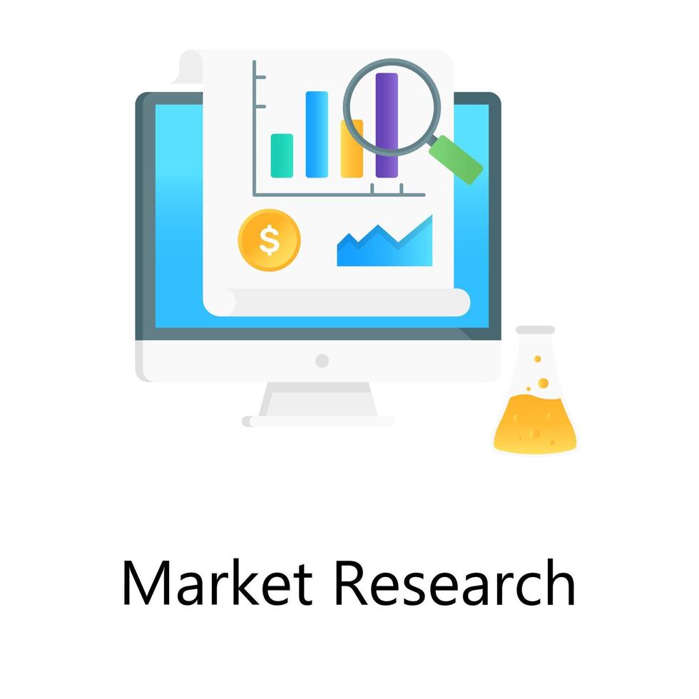 marknadsundersökningar och analyser vektor