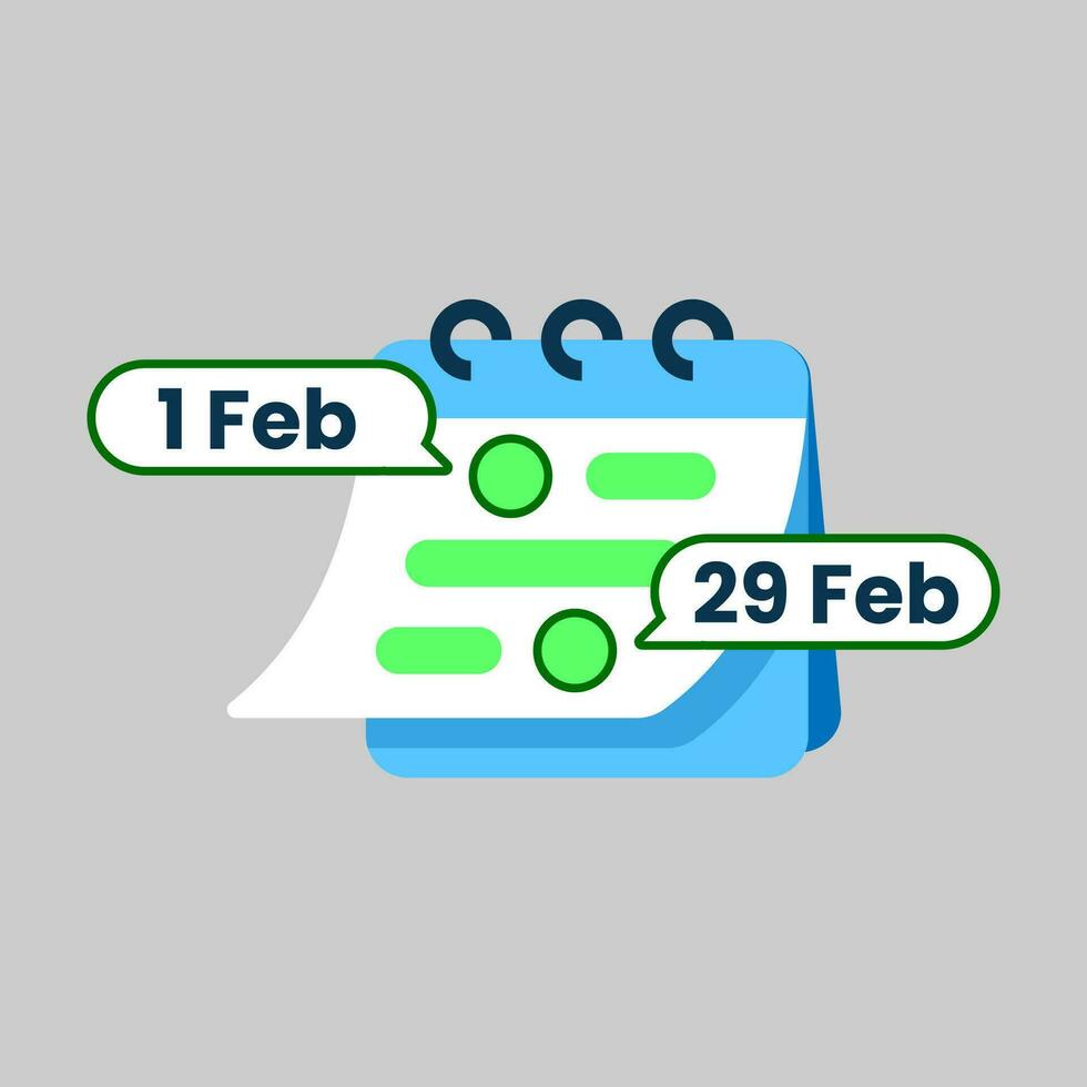 Zeitraum Start und Ende Termine Konzept Illustration eben Design Vektor. einfach modern Grafik Element zum Landung Buchseite, Infografik, Symbol vektor