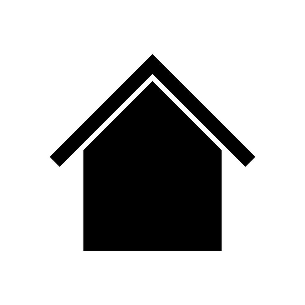 Zuhause Symbol Vektor. Haus Illustration unterzeichnen. Hütte Symbol. Hütte Logo. vektor