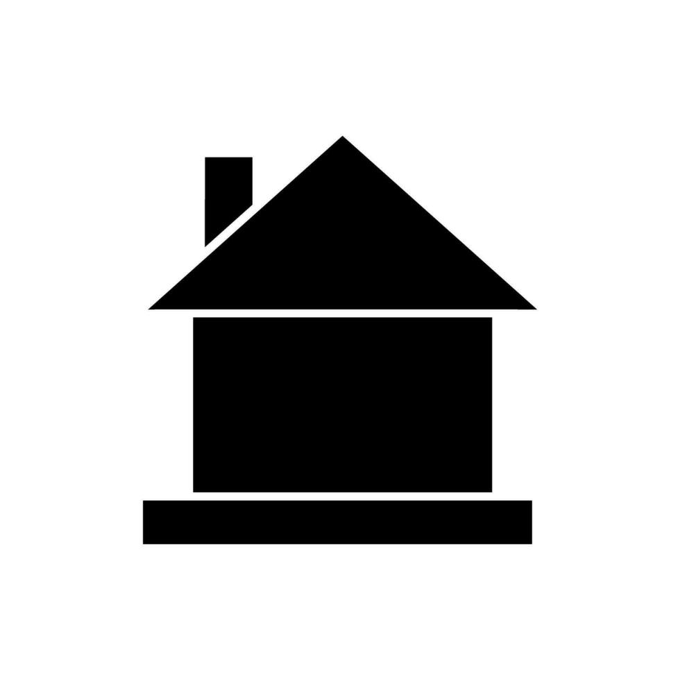 Zuhause Symbol Vektor. Haus Illustration unterzeichnen. Hütte Symbol. Hütte Logo. vektor