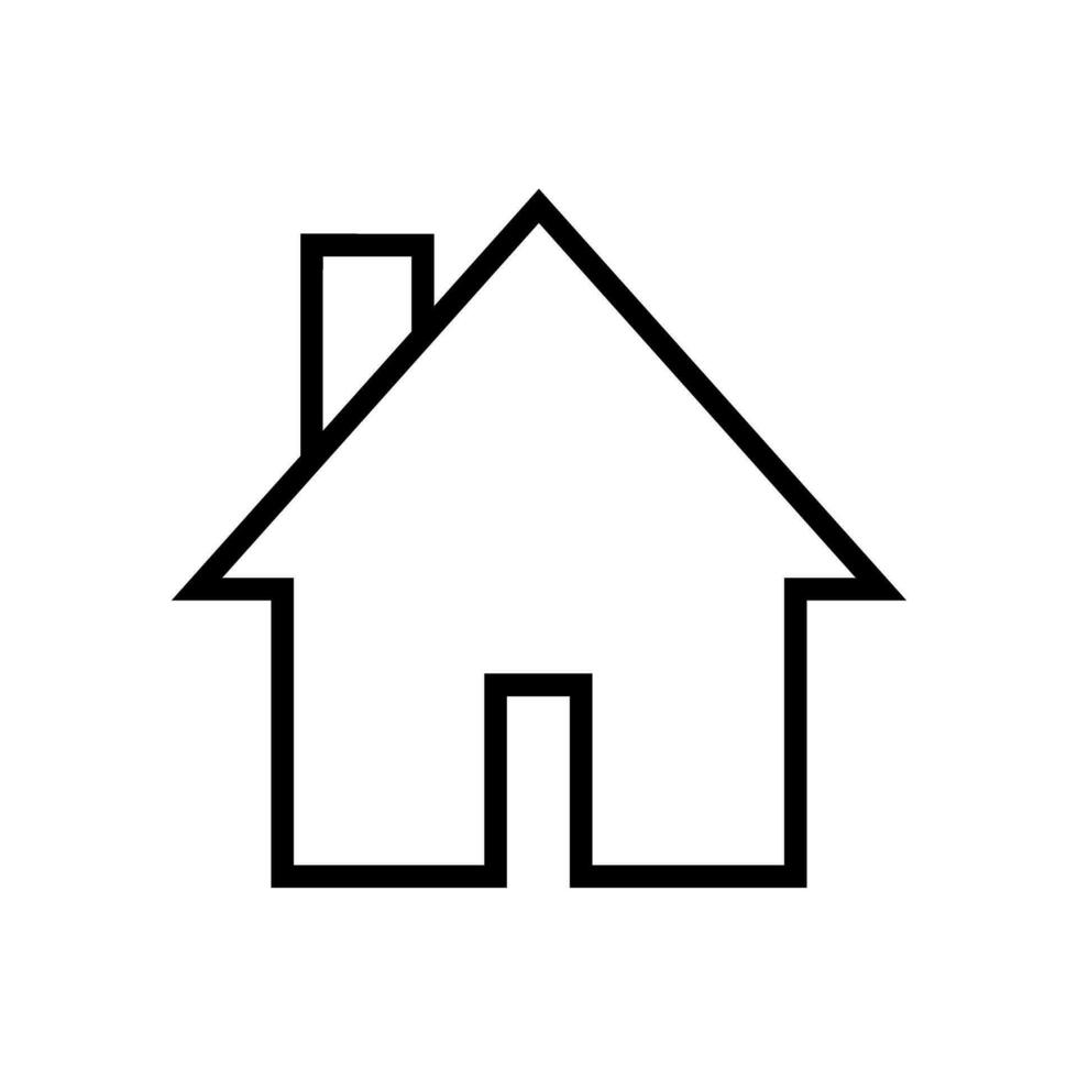 Zuhause Symbol Vektor. Haus Illustration unterzeichnen. Hütte Symbol. Hütte Logo. vektor