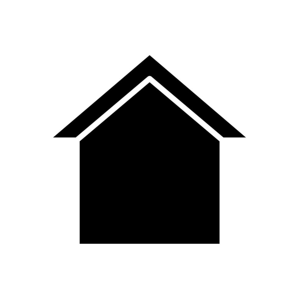 Zuhause Symbol Vektor. Haus Illustration unterzeichnen. Hütte Symbol. Hütte Logo. vektor