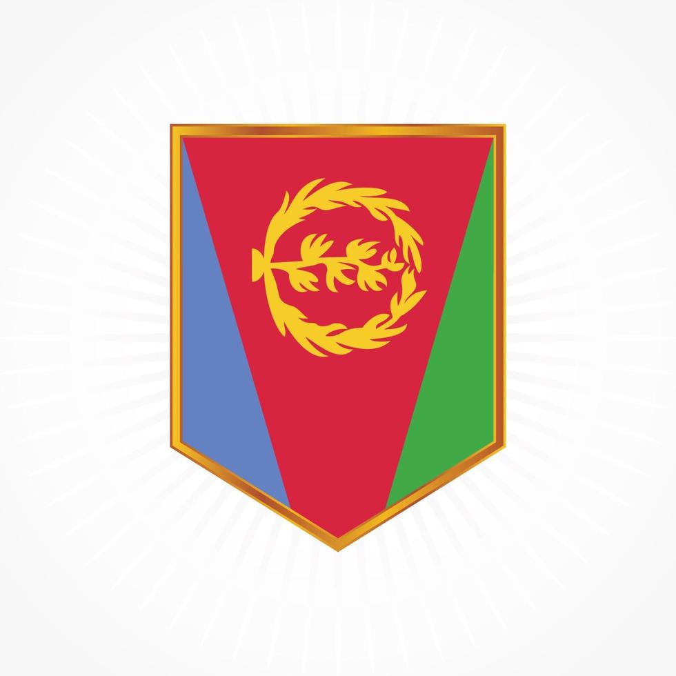 Eritrea Flaggenvektordesign vektor