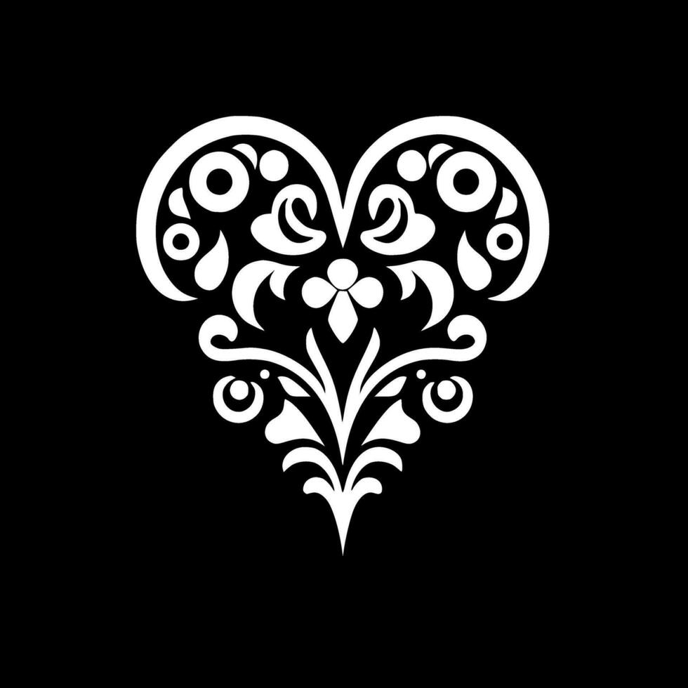 Herz - - minimalistisch und eben Logo - - Vektor Illustration