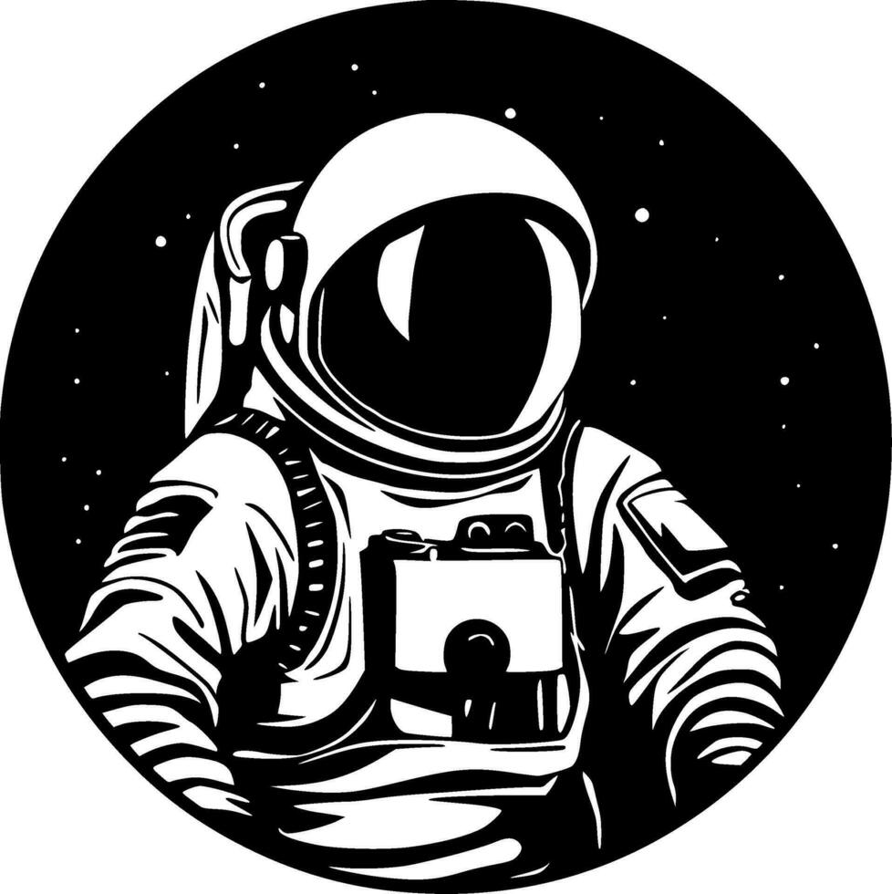 Astronaut - - hoch Qualität Vektor Logo - - Vektor Illustration Ideal zum T-Shirt Grafik