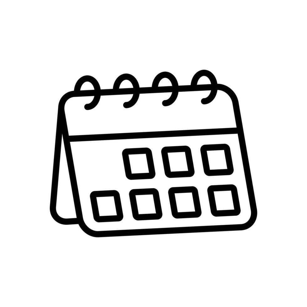 kalender ikon vektor design mall enkel och rena