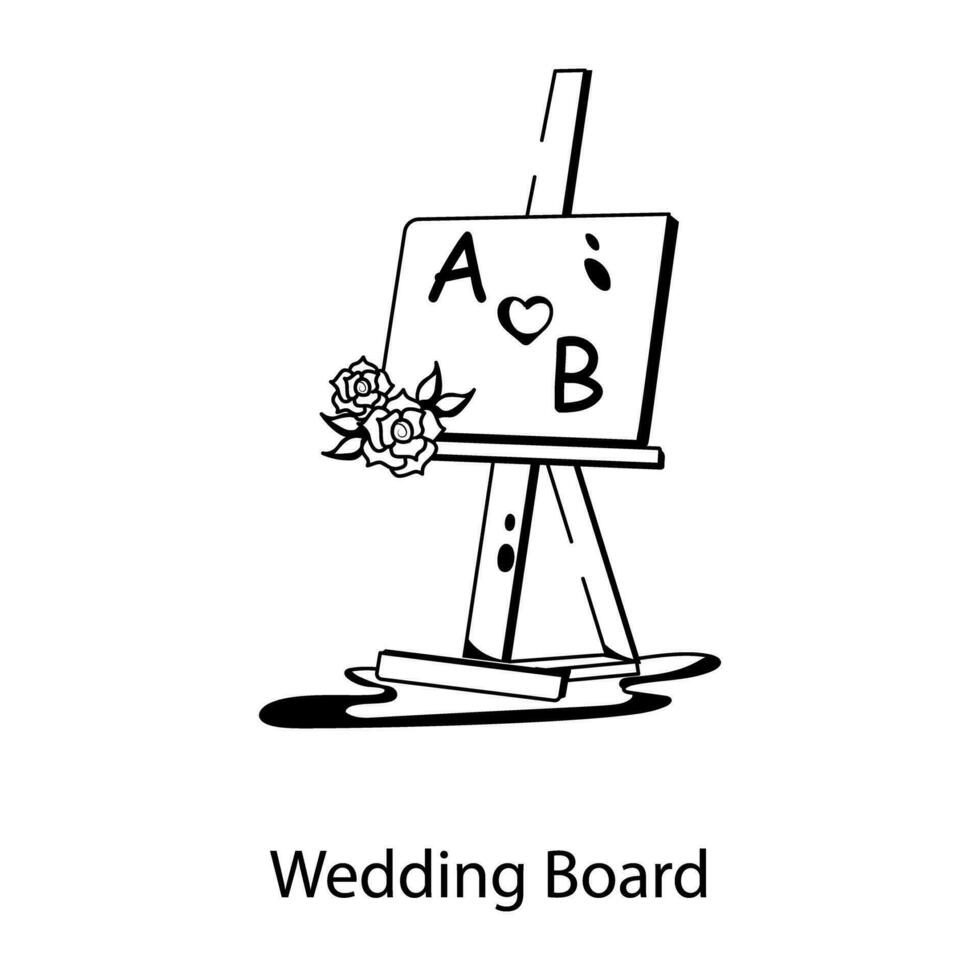modisch Hochzeit Tafel vektor