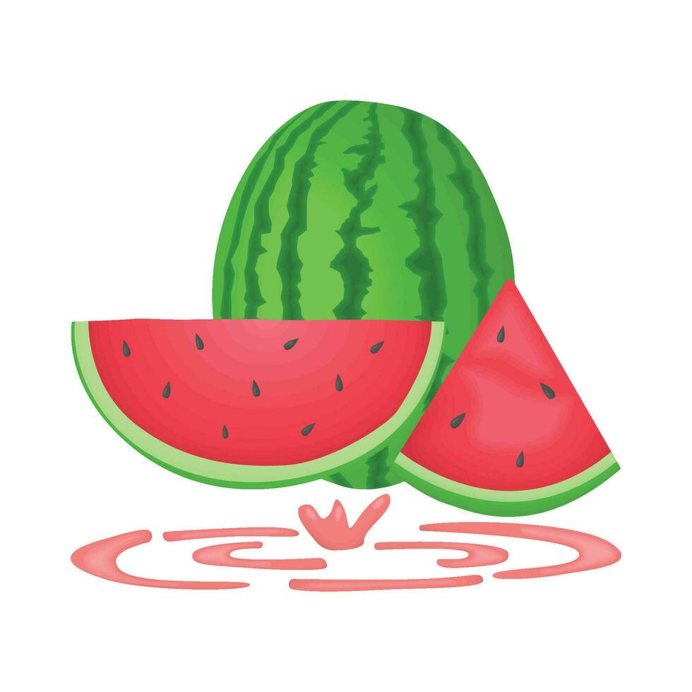 Illustration von Wassermelone vektor