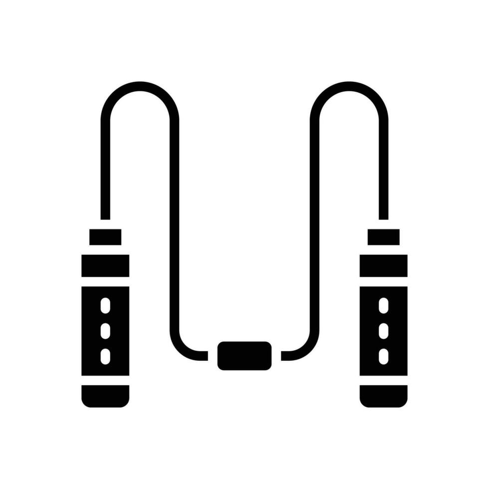 Springen Seil Symbol. Vektor Glyphe Symbol zum Ihre Webseite, Handy, Mobiltelefon, Präsentation, und Logo Design.