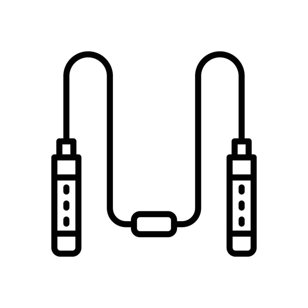 Springen Seil Symbol. Vektor Linie Symbol zum Ihre Webseite, Handy, Mobiltelefon, Präsentation, und Logo Design.