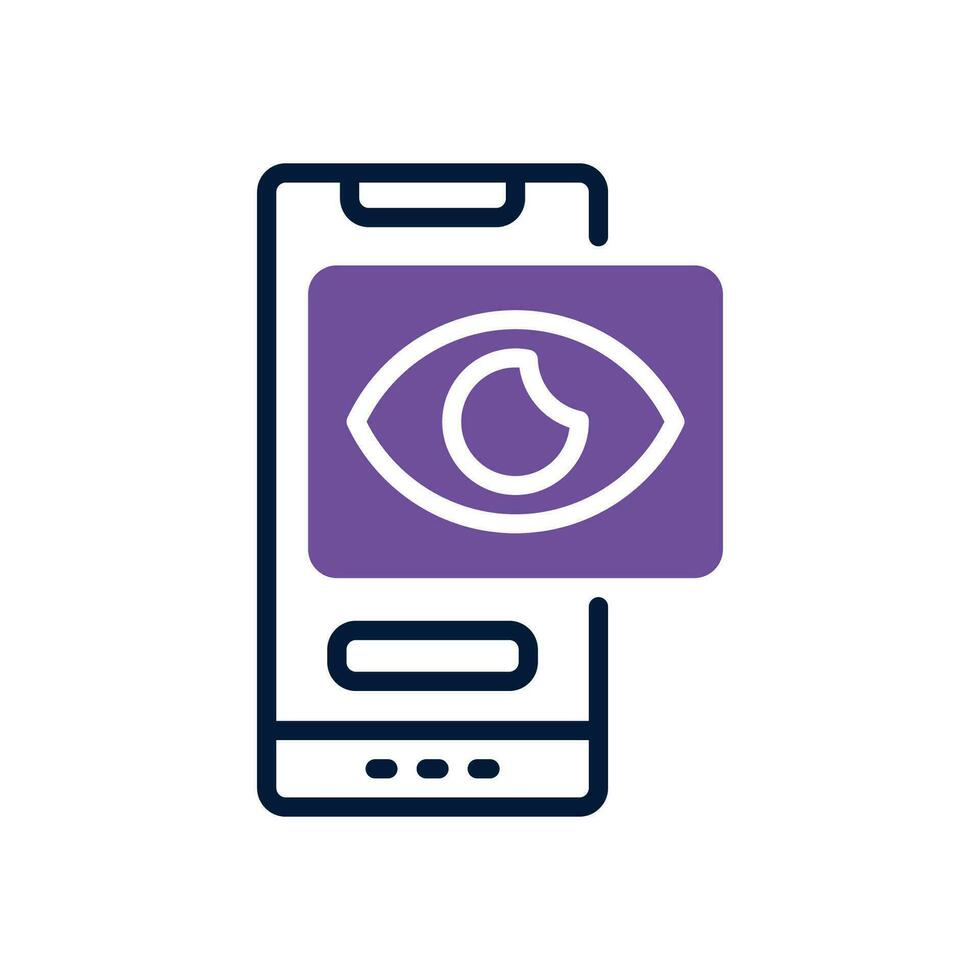 Spyware Symbol. Vektor Dual Ton Symbol zum Ihre Webseite, Handy, Mobiltelefon, Präsentation, und Logo Design.