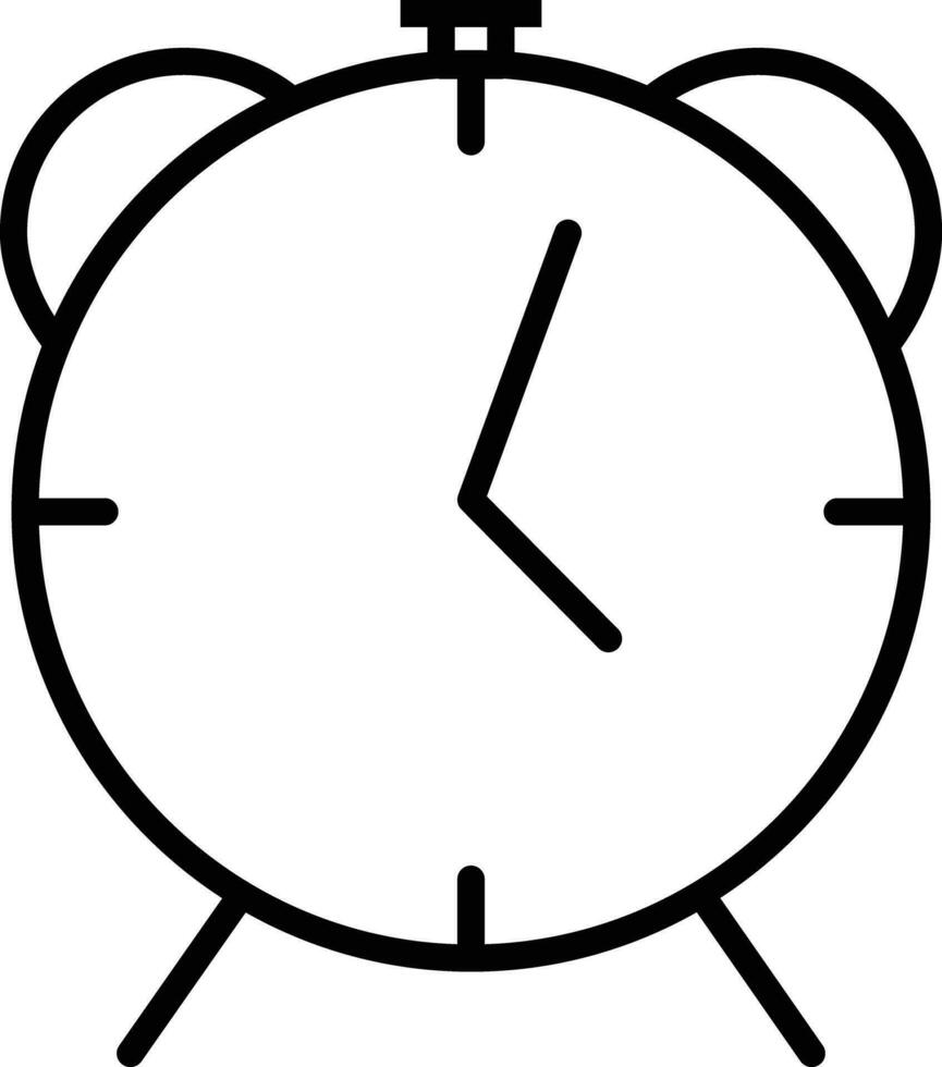 analog Alarm Gliederung Vektor Illustration Symbol