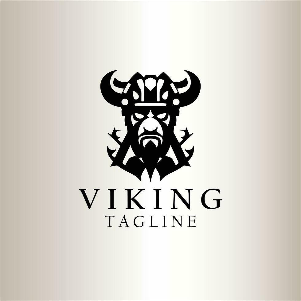 viking logotyp design vektor mall.