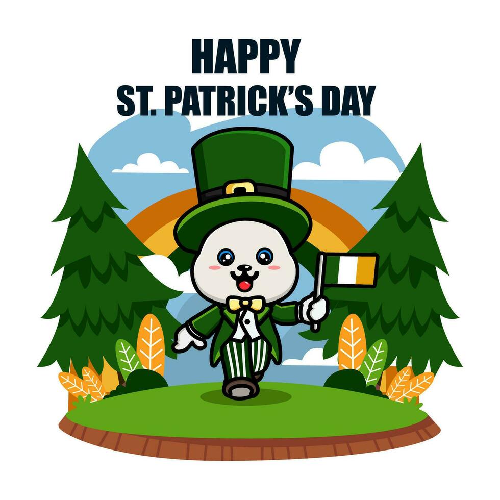 st patrick dag illustration vektor