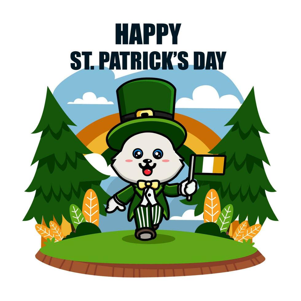 st Patrick Tag Illustration vektor