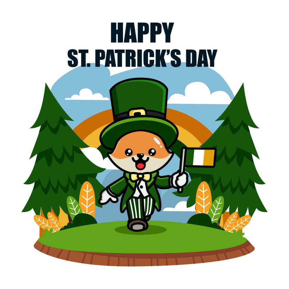 st patrick dag illustration vektor