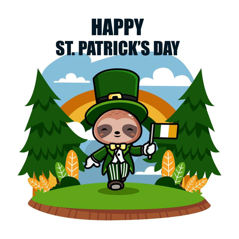 st patrick dag illustration vektor